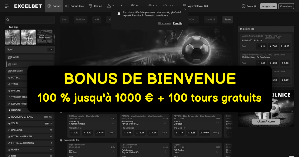 ExcelBet Casino France: Machines à sous top avec bonus 3000 €